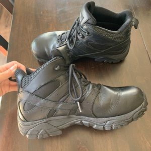 Merrell Men’s Moab 2 Mid Tactical Waterproof Boot Black